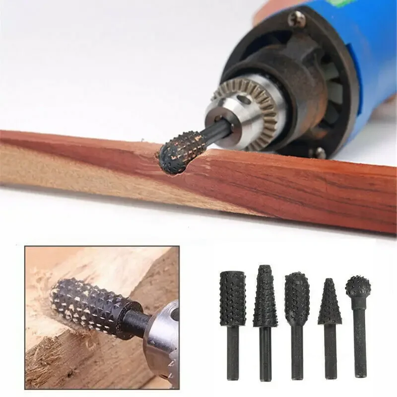 5PCS 로타리 공예 파일 로타리 Rasp 파일 강철  - Woodworking Files And Rasps 리뷰 및 가격