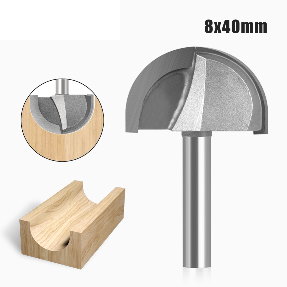 하프 라운드 코브 라우터 비트 8mm 샹크 카바이드 오 - Woodworking Groove 리뷰 및 가격