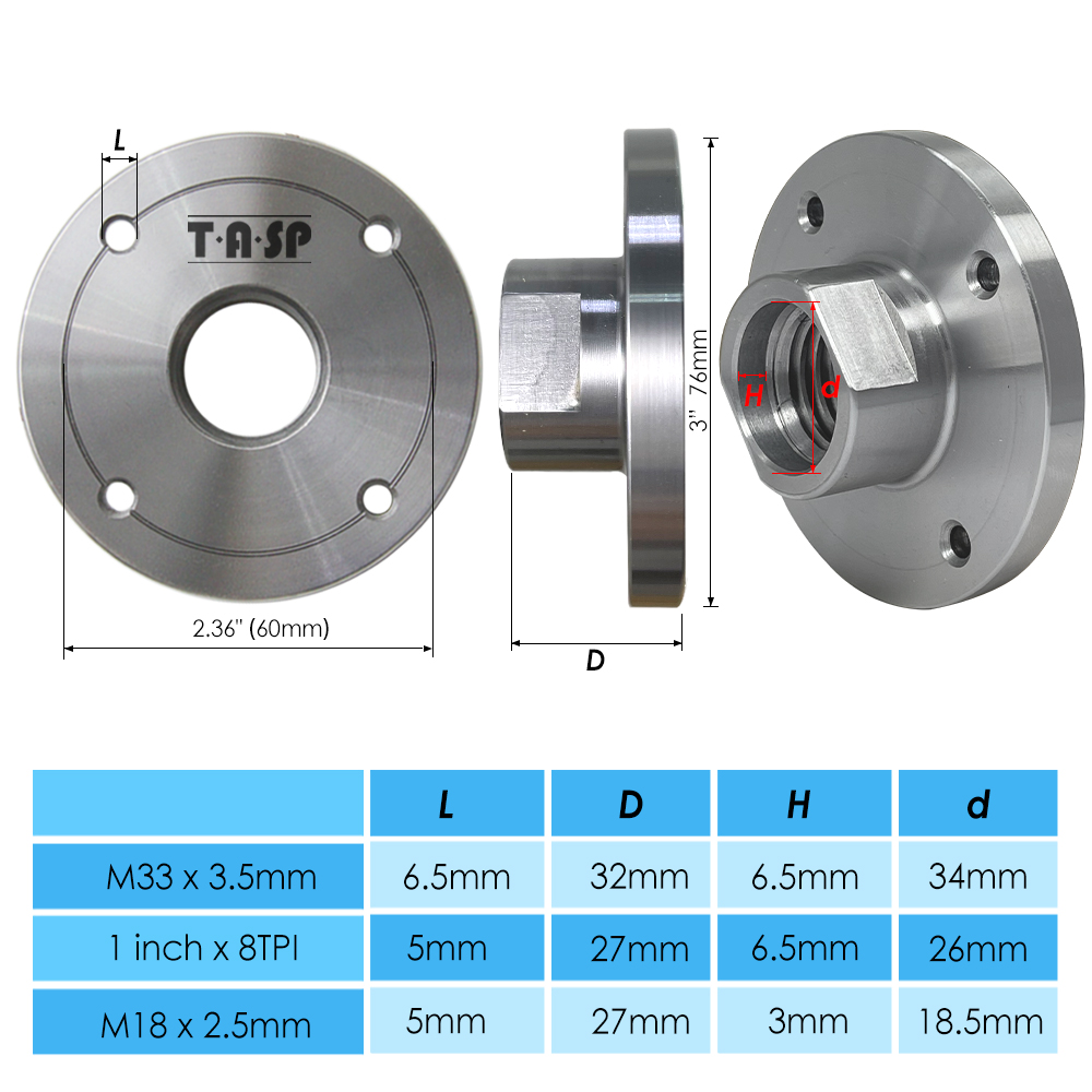 TASP 3인치 75mm 목공 선반 페이스 플레이트 ( - Woodworking Lathe Chuck 리뷰 및 가격