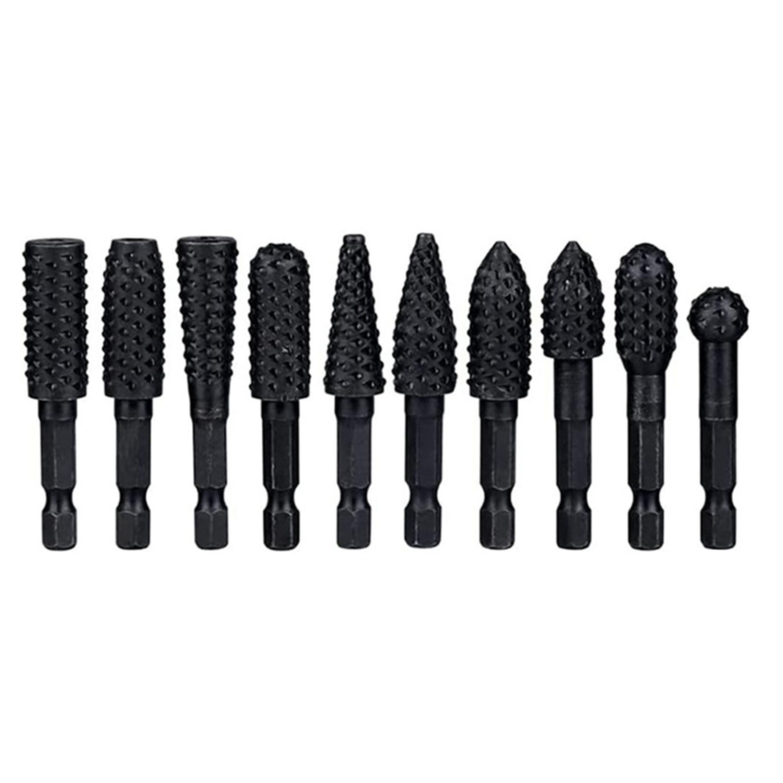 10Pcs 나무 조각 Rasp 드릴 비트 1/4 생크  - Woodworking Files And Rasps 리뷰 및 가격
