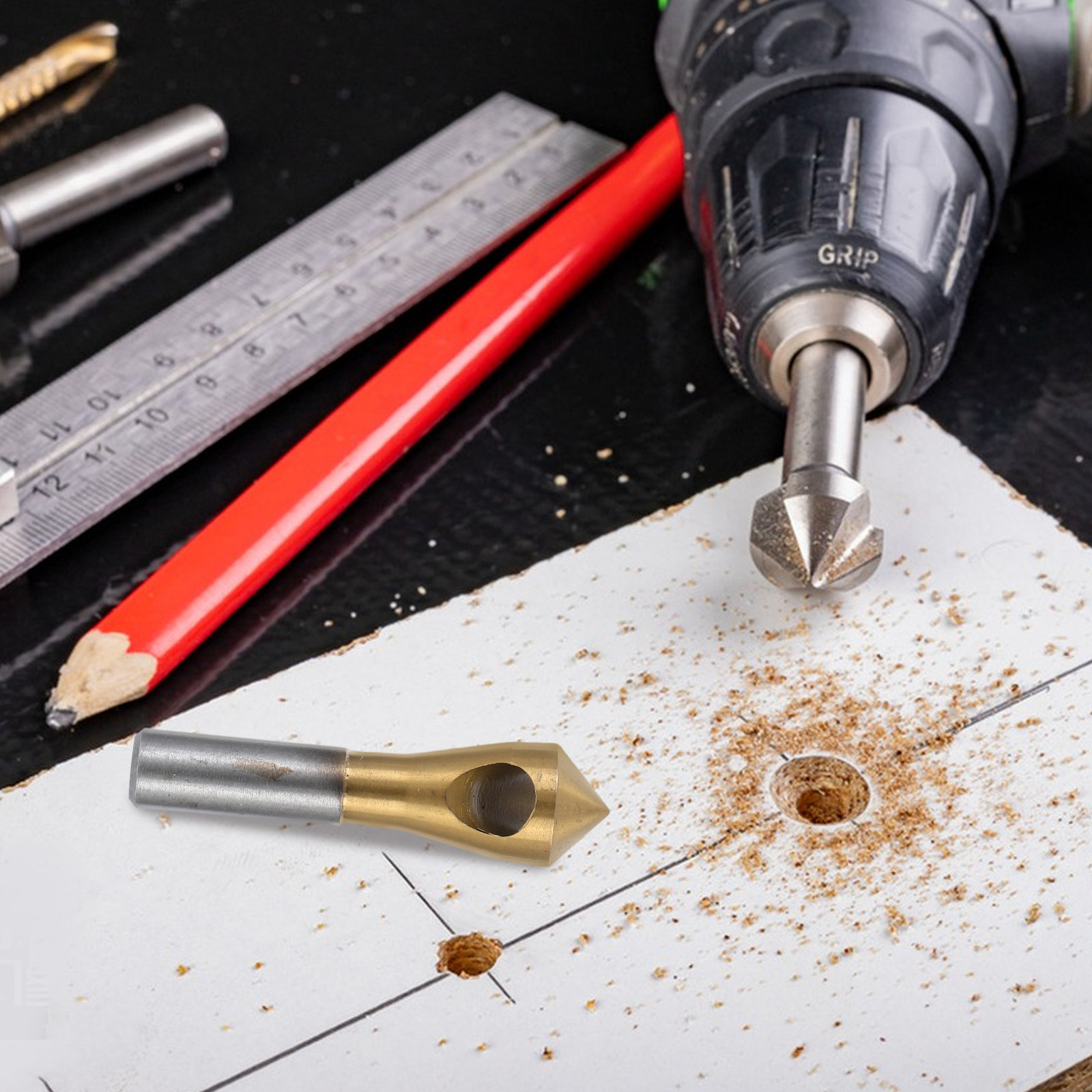 고성능 티타늄 코팅 챔퍼 공구, 목공 및 금속 가공용  - Woodworking Cutting Tools 리뷰 및 가격